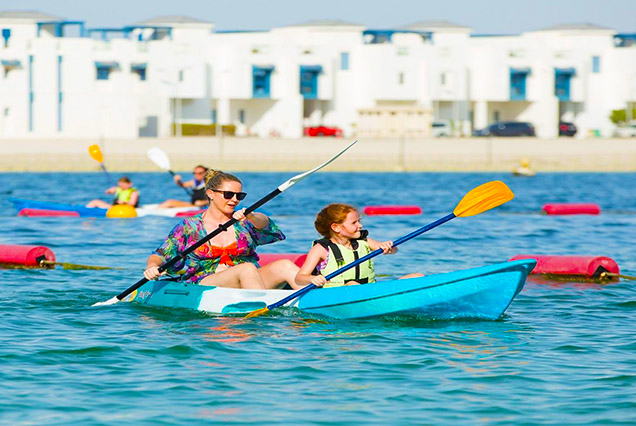 Kayaking Dubai Sea